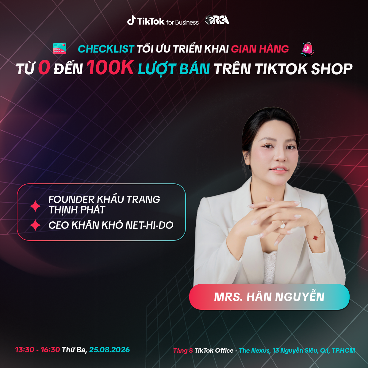 Diễn giả Mrs. Hân Nguyễn – Founder Khẩu Trang Thịnh Phát